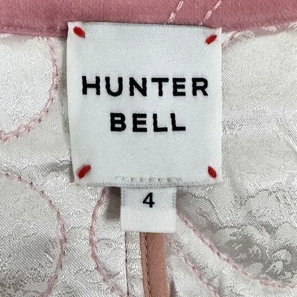 Hunter Bell Hightower Coat Pink Heart Quilted Velvet Factory Sample Sz 4 - Picture 9 of 16